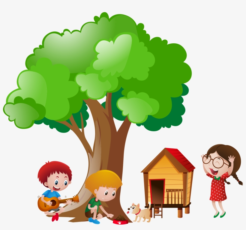 Tree Shrub Clip Art - Parrot In A Tree Clipart, transparent png download