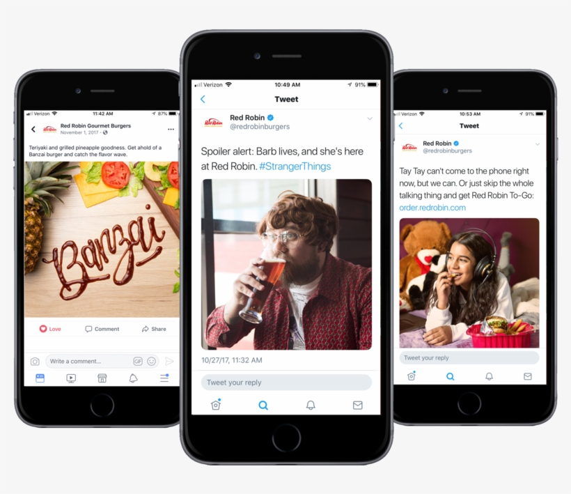 Redrobin Social - Iphone, transparent png download