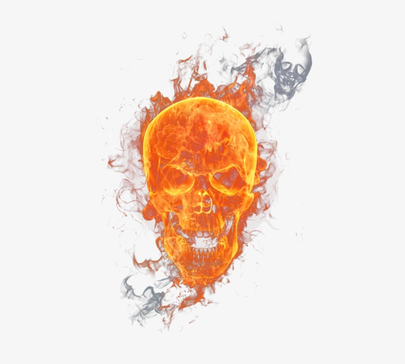 Skull Flame Png, transparent png download