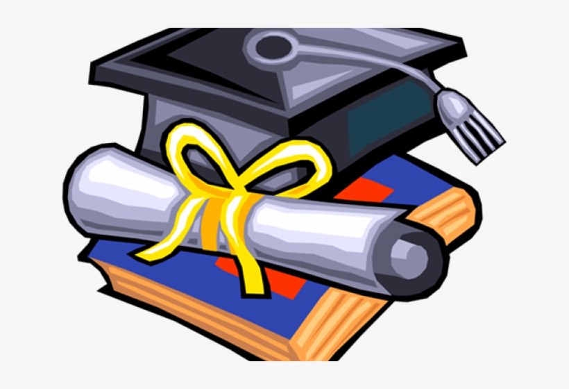 Graduation Cap And Diploma Clipart - Graduation Cap And Diploma Clip, transparent png download