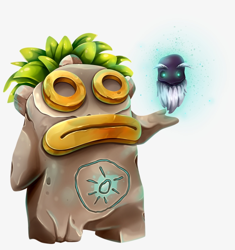 Silent Guidev2 Stone Statue&amp - Cartoon, transparent png download
