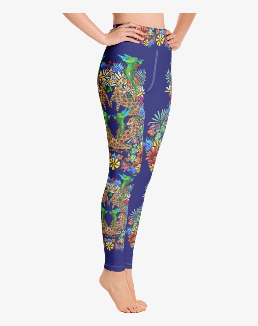 Mayan Enchantment Yoga Pants Imperial Blue, transparent png download