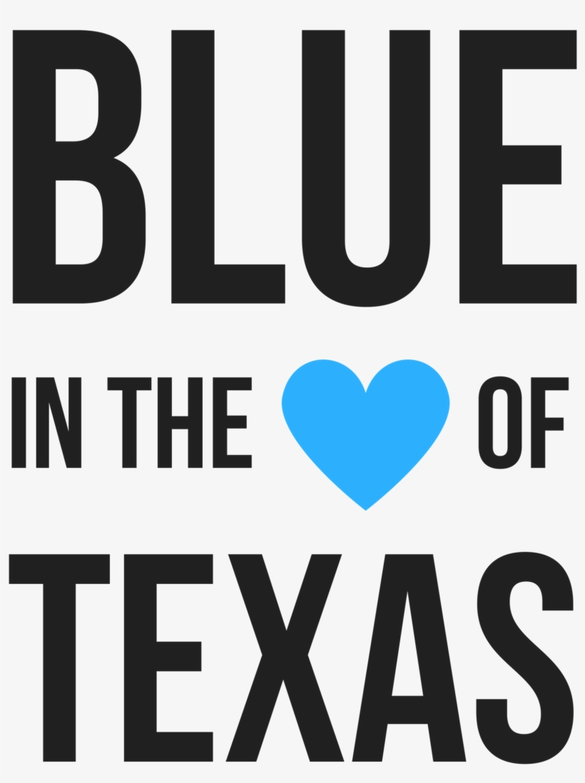 Blue In The Heart Of Texas - Heart, transparent png download