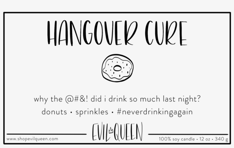 Evil Queen Hangover Cure Candle - Circle, transparent png download