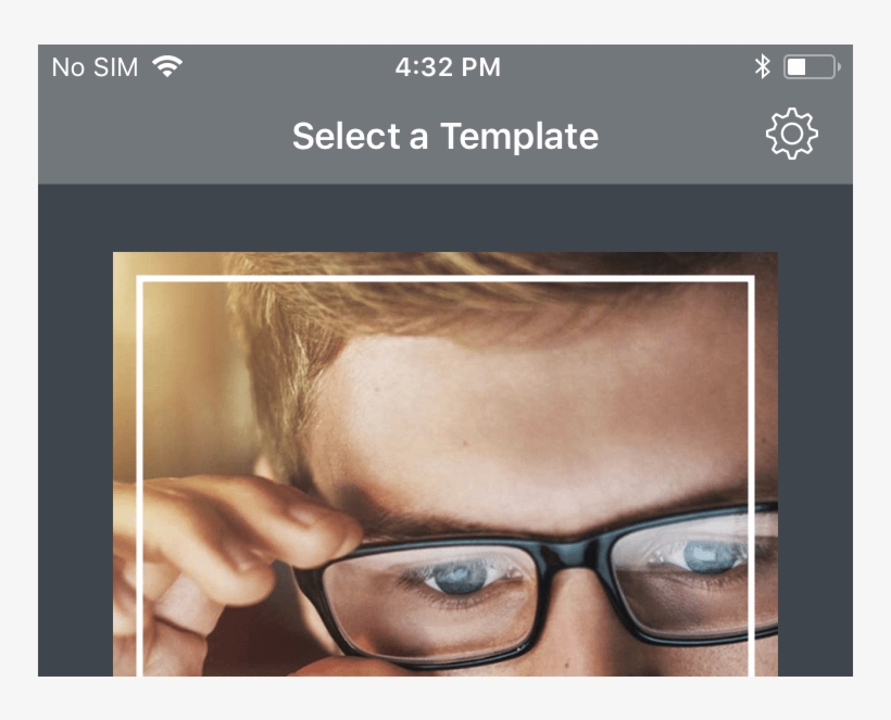 Template Selecting Window - Computer Glasses Men, transparent png download