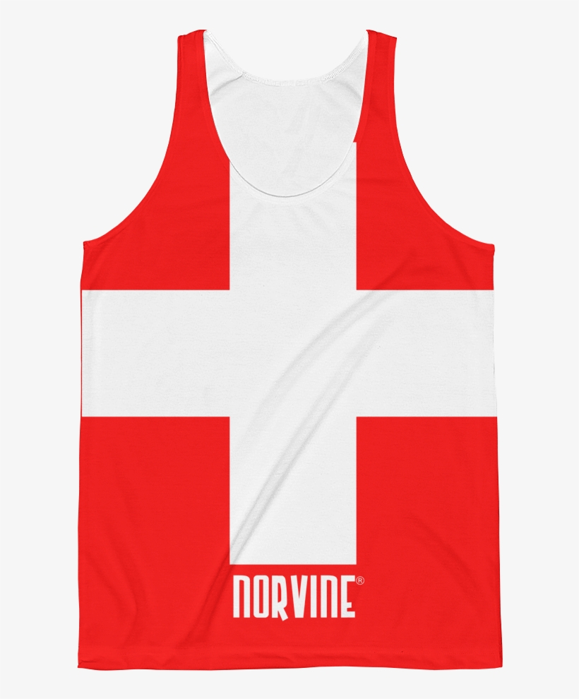 Norvine Swiss Flag Tank Top - Vest, transparent png download
