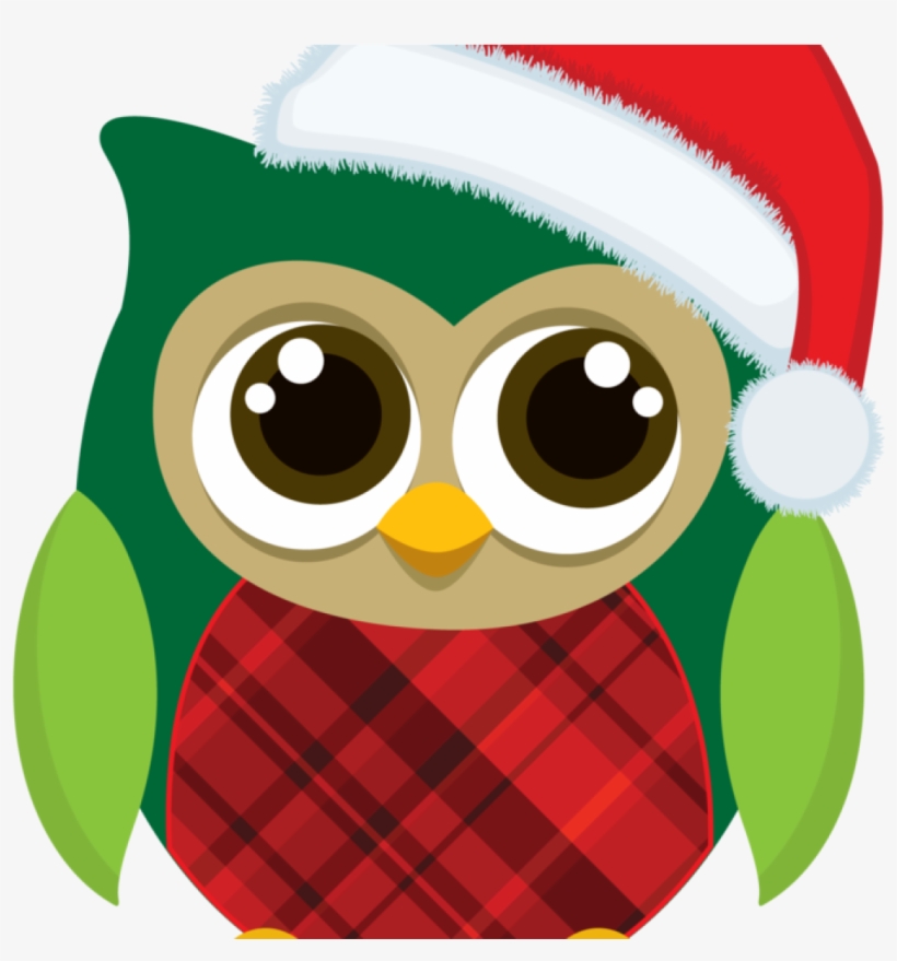 Christmas Owl Clipart Owls Minus Clip Pinterest Plant - Buhos Navideños De Foami, transparent png download