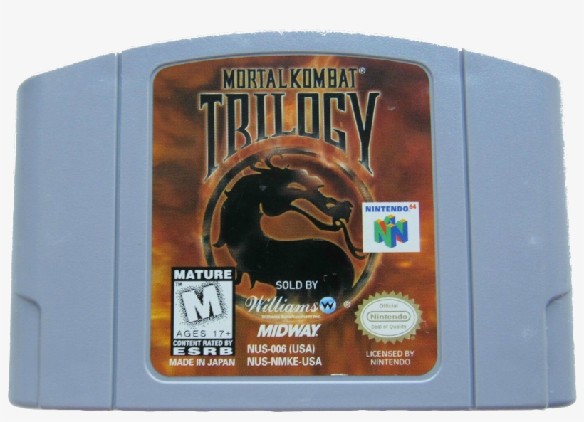 Mortal Kombat Trilogy - Nintendo 64 Mortal Kombat Trilogy, transparent png download