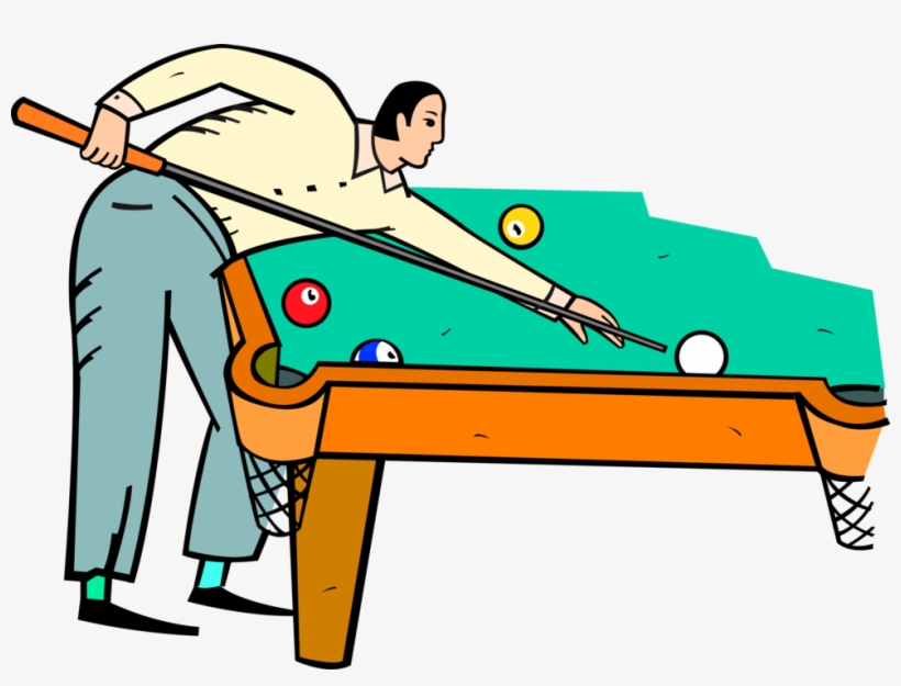 Picture Freeuse Library Playing Billiards Image Of - Homem Jogando Sinuca Png, transparent png download