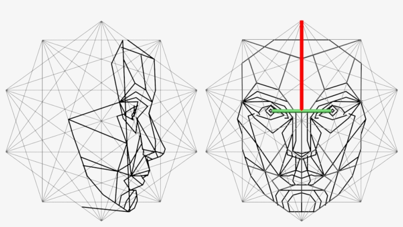 Golden Ratio Mask - Золотое Сечение Витрувианский Человек, transparent png download
