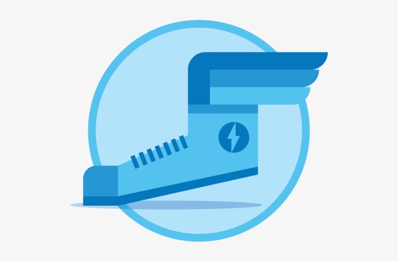 Hermes' Shoes Aere Simple Freelance Flat Design Graphic - Graphic Design, transparent png download