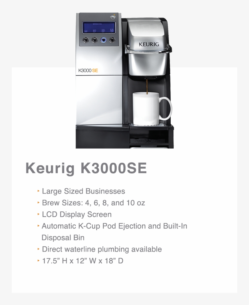 Keurig3000se - Espresso Machine, transparent png download