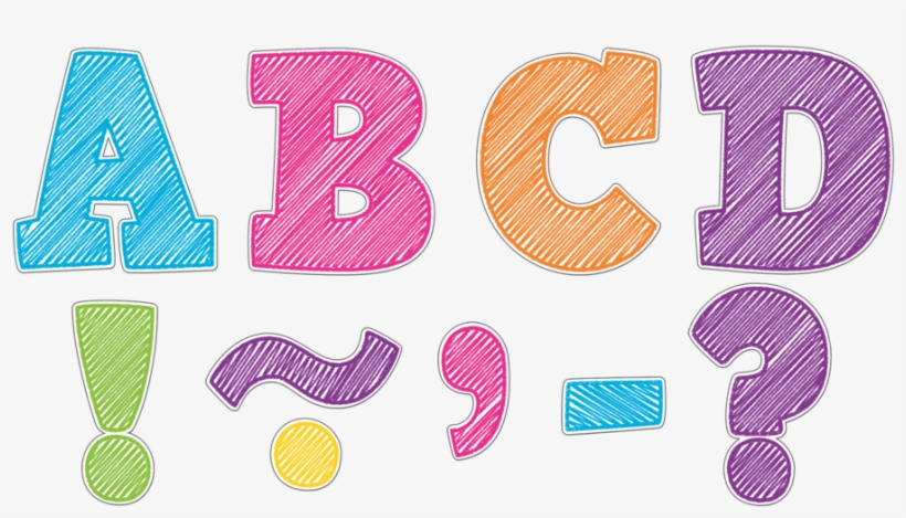 Tcr77292 Scribble Bold Block 3" Magnetic Letters Image, transparent png download