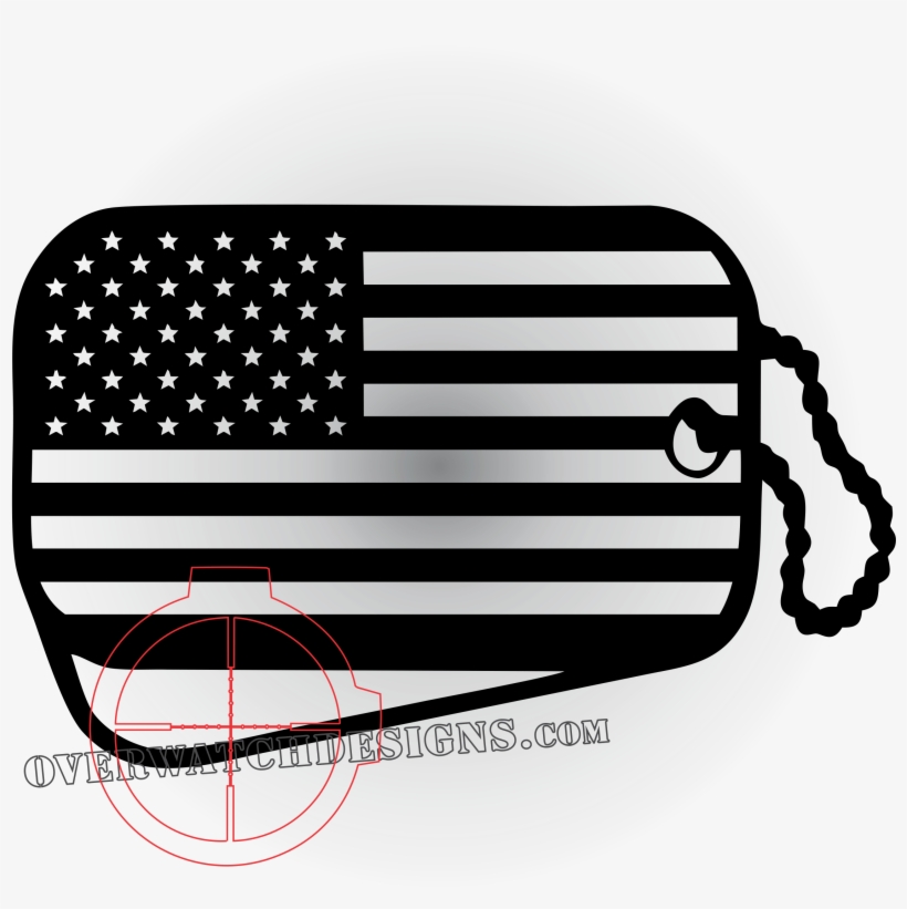 American Flag Dogtag - Redneck Flag And American Flag, transparent png download