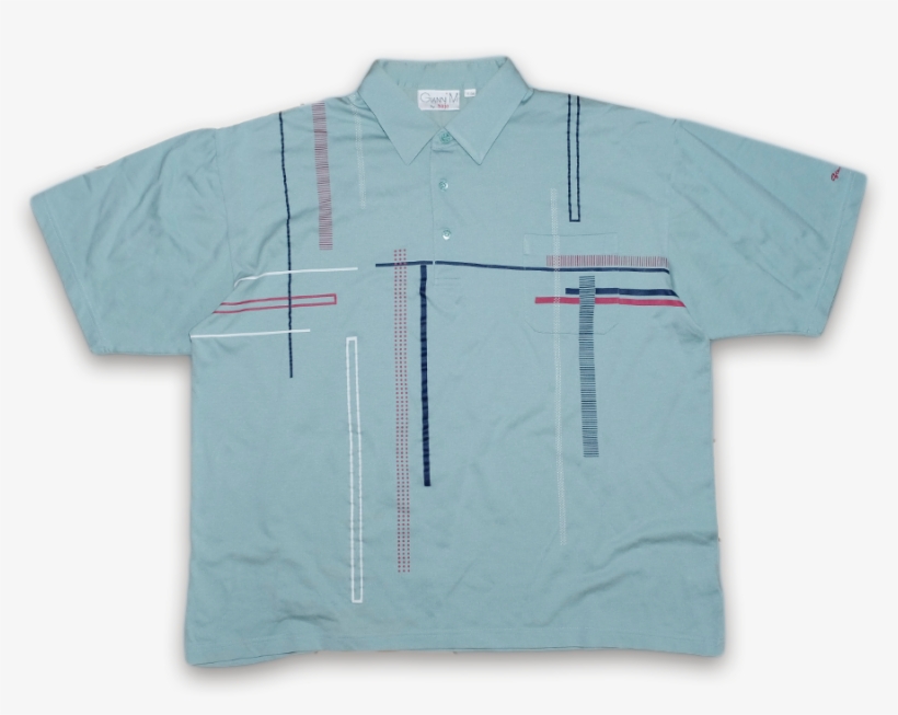 Vintage Polo Shirt Turquoise - Active Shirt, transparent png download