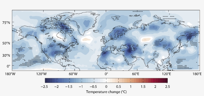 Simulated Cooling During The Northern Summer Of Ad - Atlas, transparent png download