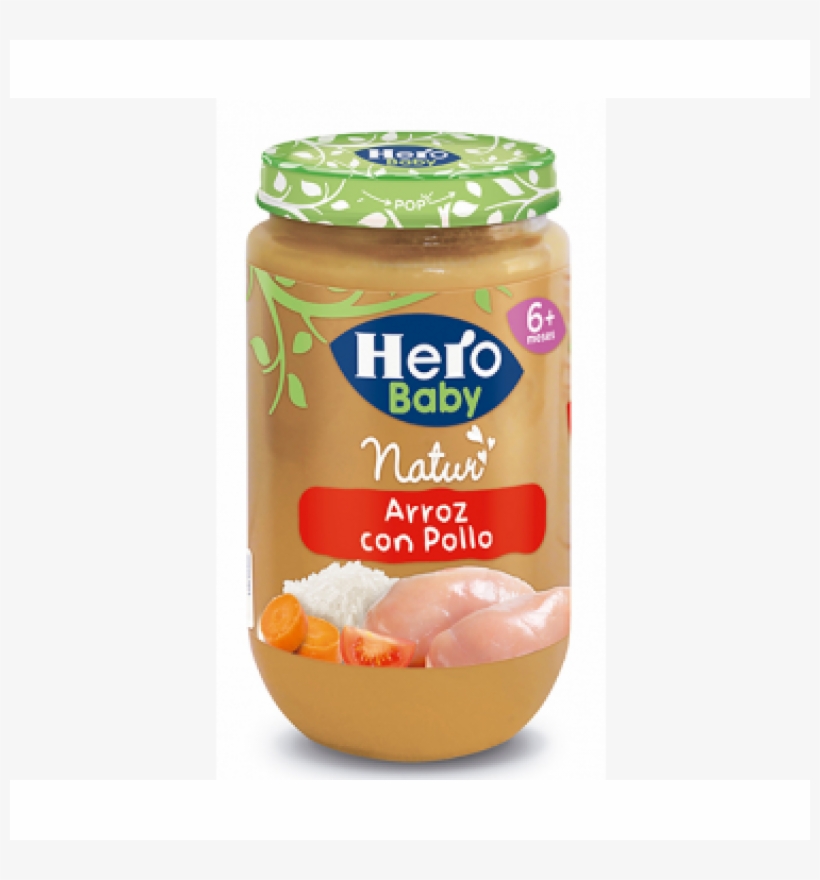 Tarrito De Arroz Con Pollo Hero Baby - Hero Baby Food, transparent png download