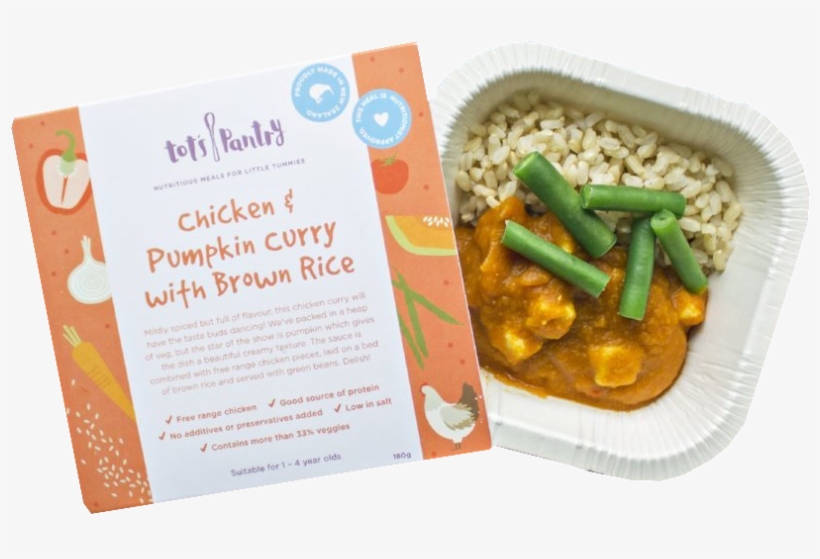 Tot's Pantry Chicken & Pumpkin Curry With Brown Rice - Brochure, transparent png download