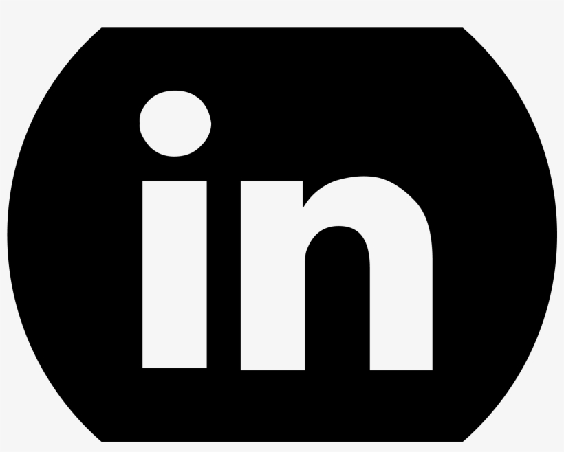 Linkedin Black Circle - Square, transparent png download