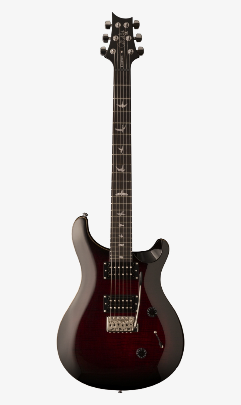 Prs Se Custom 24 Fire Red Burst - Se Standard 24 Translucent Blue, transparent png download