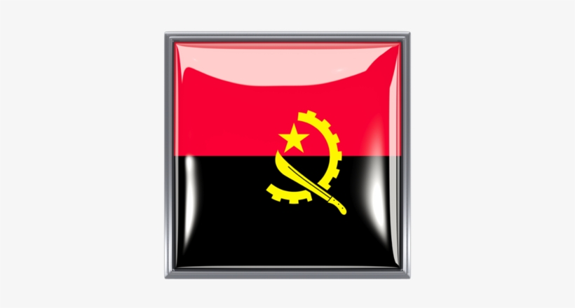 Angola Flag Amazing Png Icon - Flag Of Angola, transparent png download