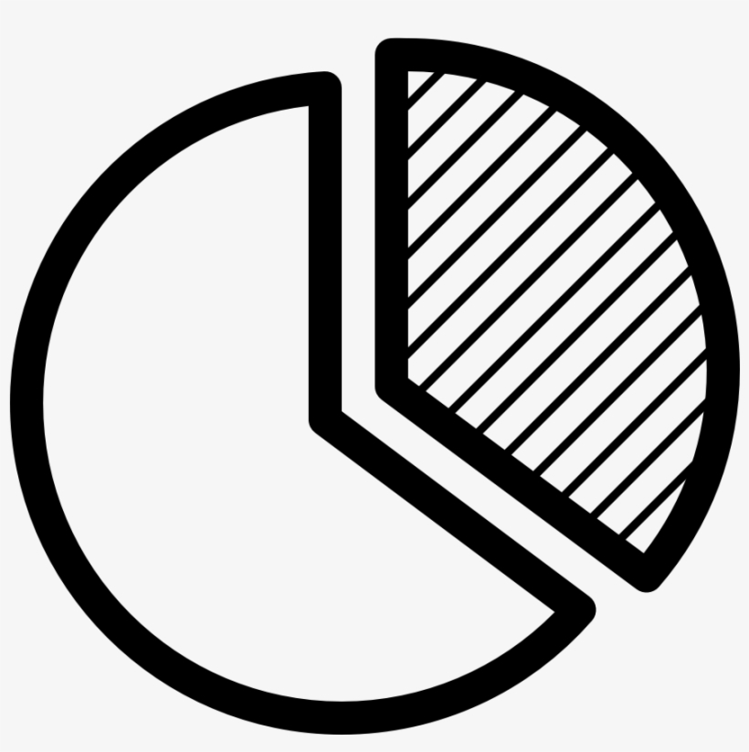Chart Pie Third Outside - Icon, transparent png download