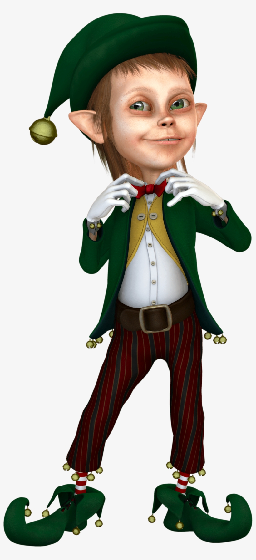 Christmas Elf Clipart Throughout Elf Clipart - Christmas Elf Transparent Background, transparent png download