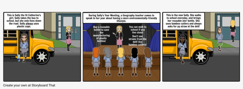 Sally The School Girl - Cartoon, transparent png download