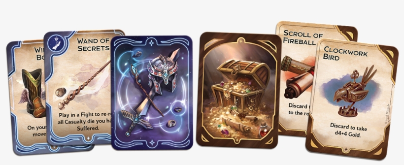 6 Dungeons, 1 Yawning Portal Location, 50 Treasure - Vault Of Dragons Board Game, transparent png download