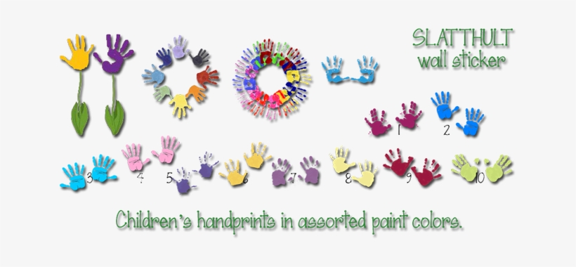 Naughty Children Hand Print Wall Stickers - Wall, transparent png download
