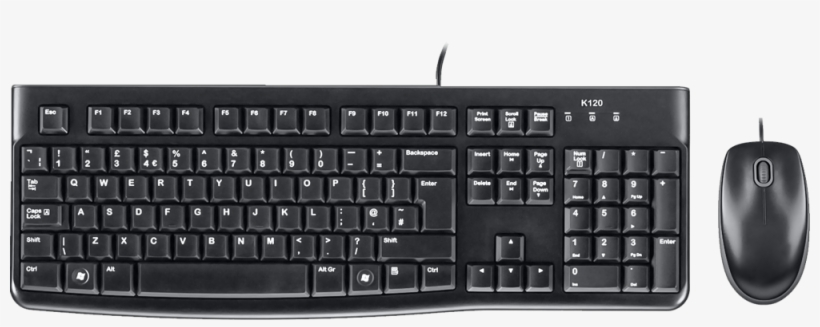 Usb Keyboard And Mouse - Logitech K120 Usb 2.0 Keyboard, transparent png download