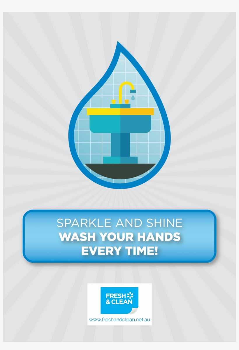 Sparkle And Shine - Hand Washing, transparent png download