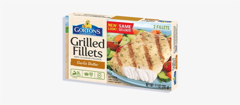 Grilled Pollock Garlicbutter 173001 - Gortons Cod, Roasted Garlic & Herb, Grilled - 2, transparent png download