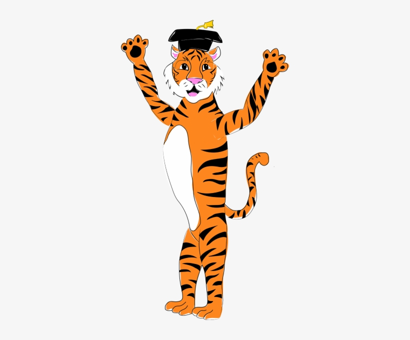 Look For The Tiger Grad To Recycle Your Cap And Gown - Graduation Ceremony, transparent png download