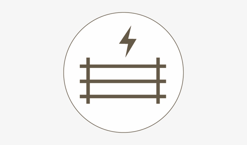Post & Wire - Electrical Fence Clipart, transparent png download