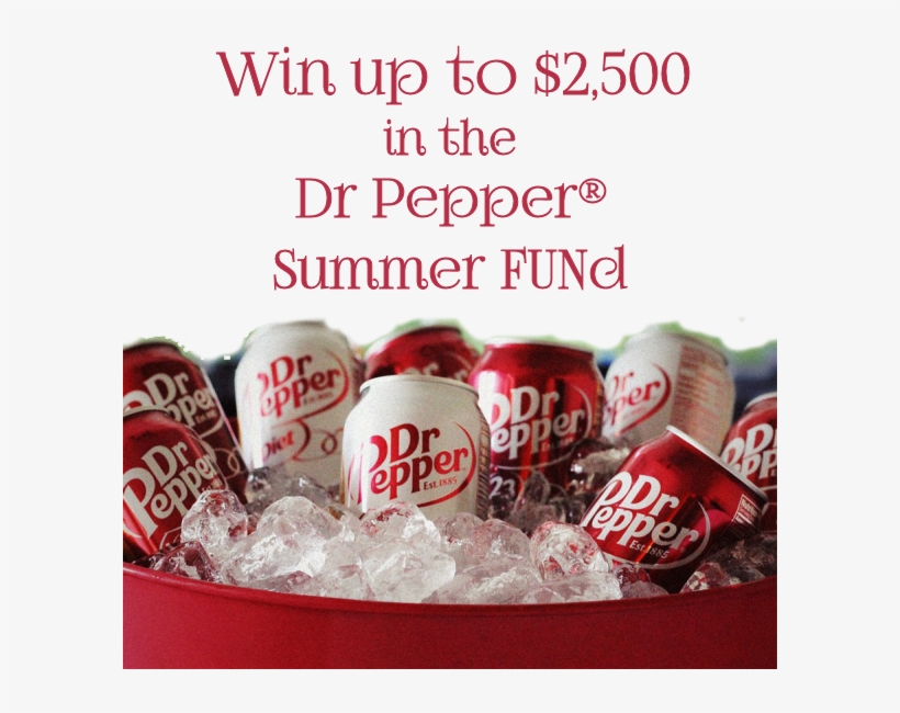 Dr Pepper Summer Fund - Dr Pepper, transparent png download
