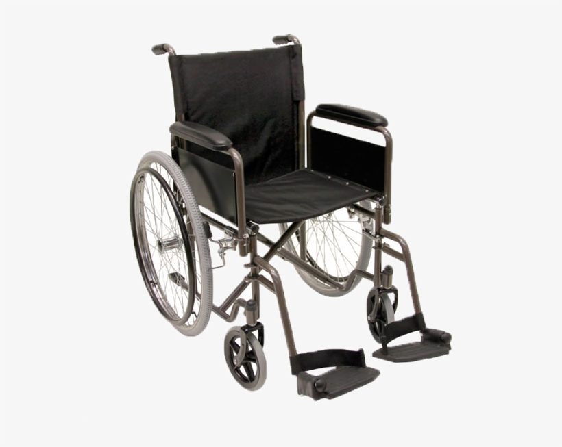 Black Wheelchair Png Image - Wheelchair Png, transparent png download
