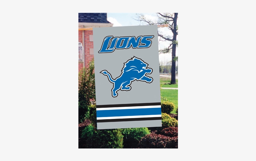 Detroit Lions Applique Banner Flag Detroit Lions New Transparent