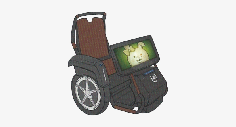 Danganronpa 3 Miaya Gekkogahara's Wheelchair - Danganronpa, transparent png download