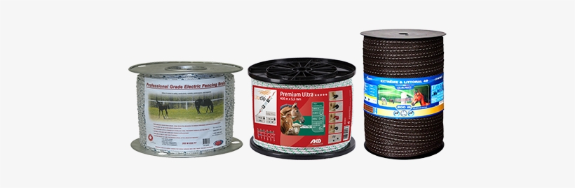 Poly Wire Poly Rope, Poly Tape - Ako Premium Ultra Weidezaunseil 400m Weiß/orange, transparent png download