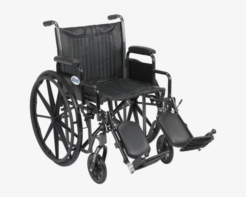 Wheelchair Png Picture - Drive Medical Ssp218dda-elr Silver Sport 2 Wheelchair, transparent png download