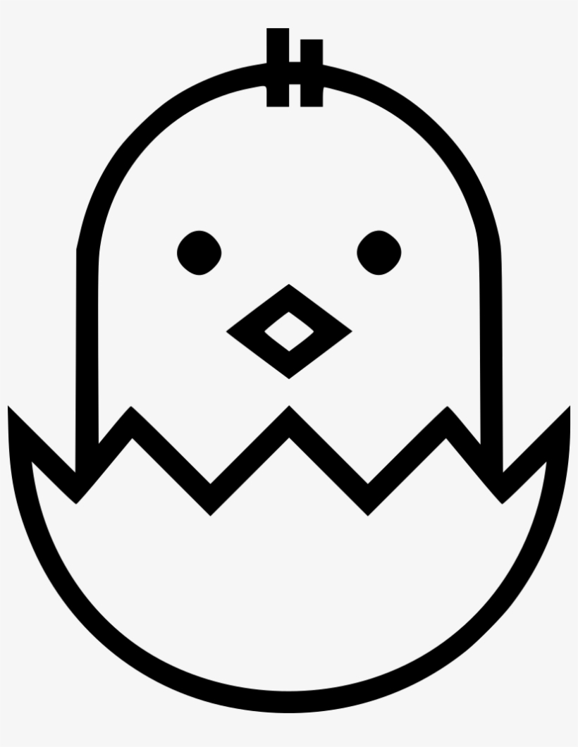 Chick Comments - Line Art, transparent png download