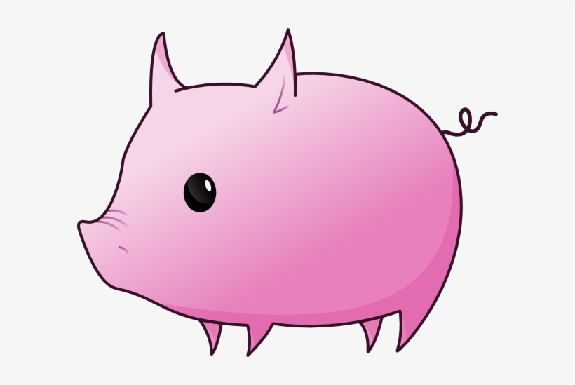 Cute Cartoon Pig Clip Art 544 - Pig Clip Art, transparent png download