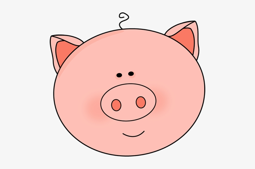 Cute Pig Face Clip Art - Pig Face Clip Art, transparent png download