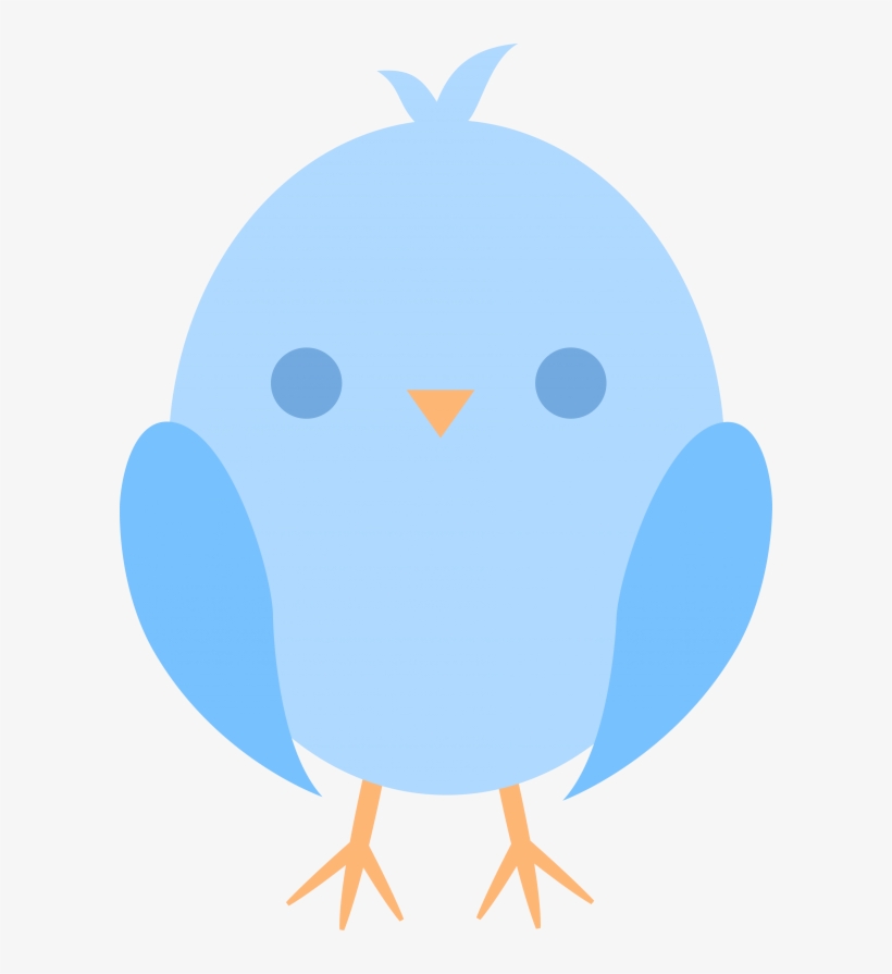 Baby Shower Clipart Boy - Cute Blue Bird Clipart, transparent png download