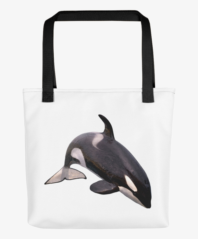 Killer-whale Print Tote Bag - Killer Whales With White Backgrounds, transparent png download