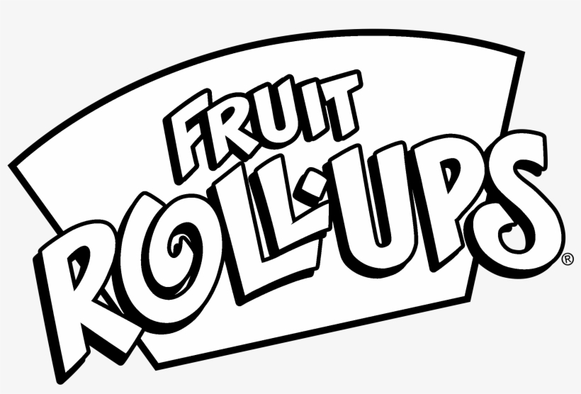 Fruit Roll Ups Logo Black And White - Fruit Roll-ups, transparent png download