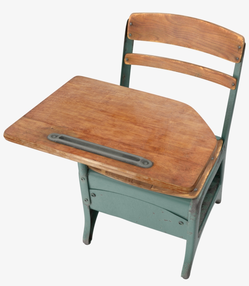 Antique School Desk Png Image - Furniture, transparent png download