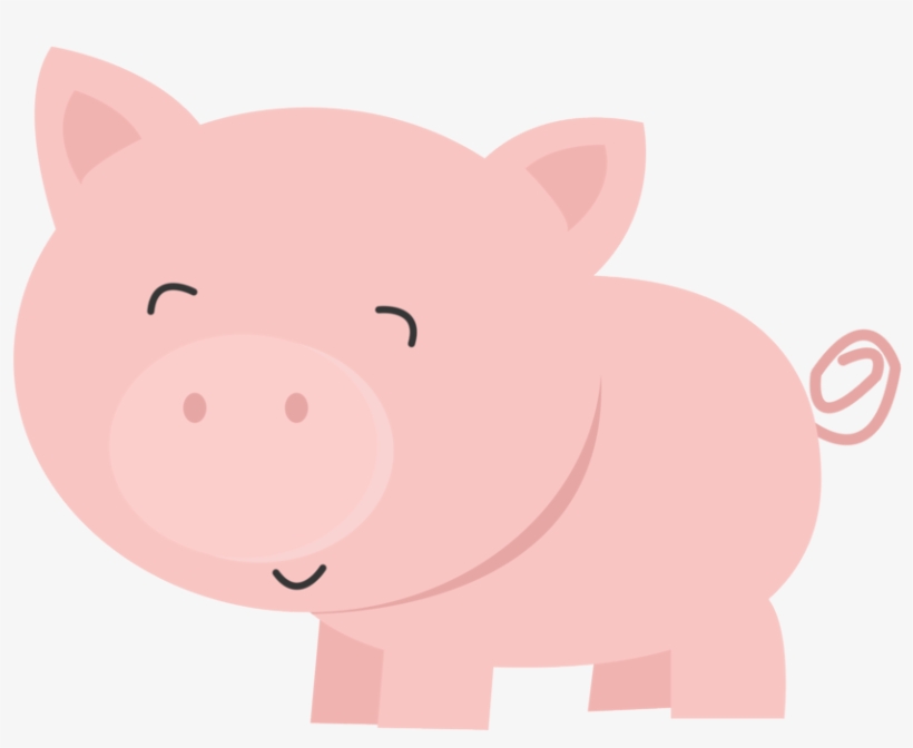 Fat Clipart Piggy Bank - Porco Fazendinha Png, transparent png download