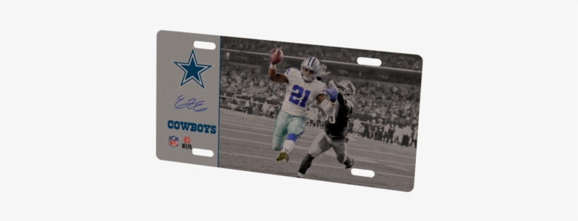 Dallas Cowboys Helmet Frame & Ezekiel Elliott Metal - Dallas Cowboys, transparent png download